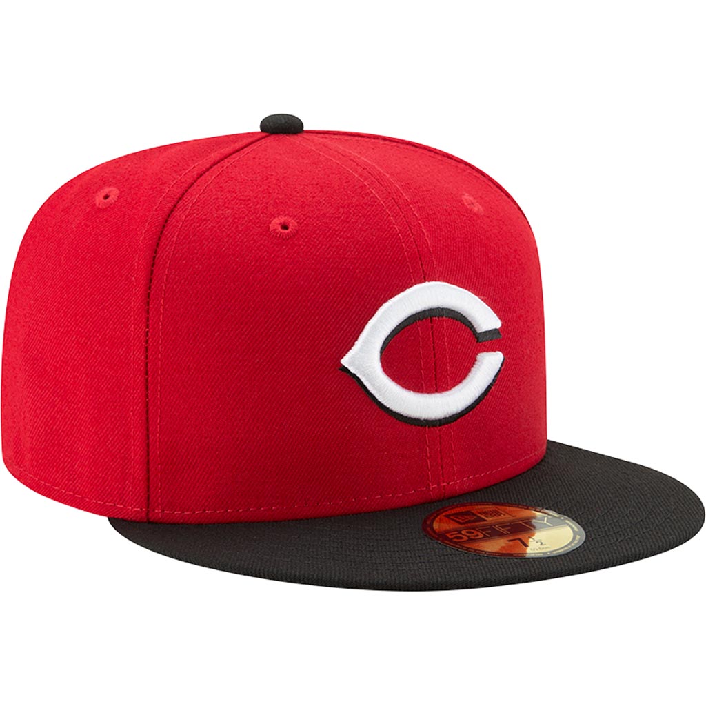 MLB Cincinnati Reds New Era Authentic Collection Road On-Field 59FIFTY Fitted Hat - Red