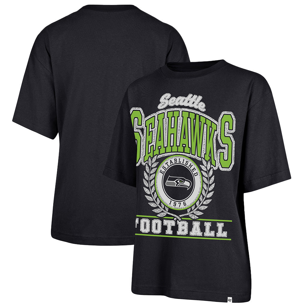 NFL Seattle Seahawks Women's '47 Ring True Foundation T-Shirt - Navy