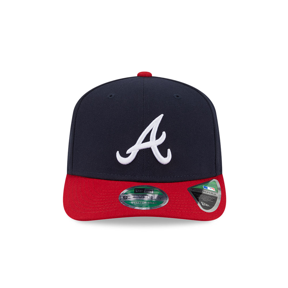 MLB Atlanta Braves New Era Player Replica 9SEVENTY Stretch-Snapback Hat - Navy