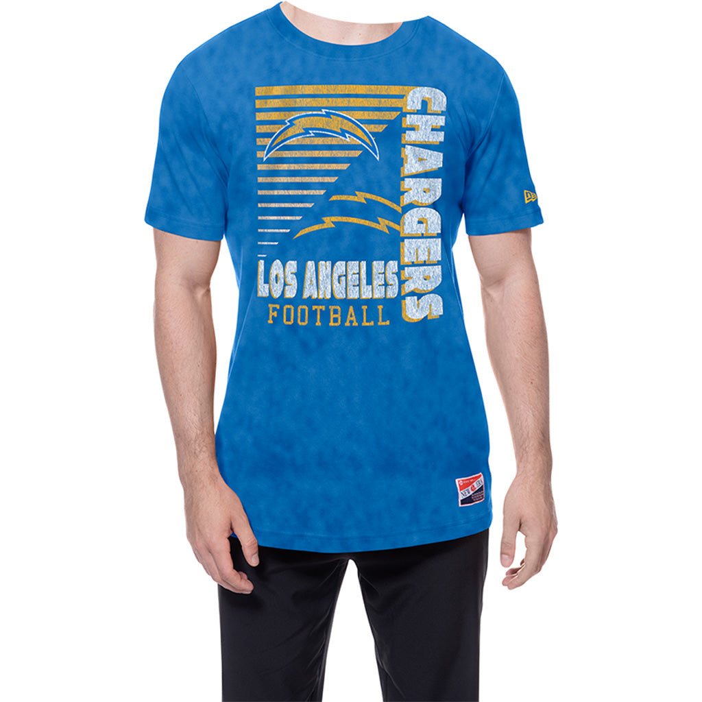 NFL Los Angeles Chargers New Era Throwback Wash T-Shirt - Blue