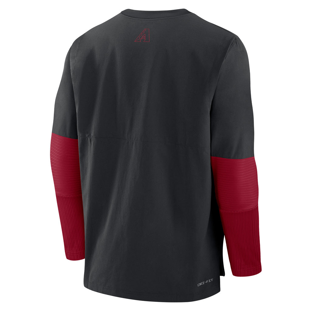 MLB Arizona Diamondbacks Nike Authentic Collection Lightweight Player Pullover - Black