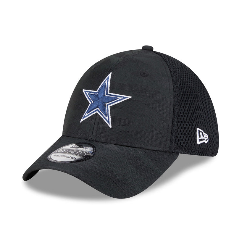 NFL Dallas Cowboys New Era Black Camo 39THIRTY Flex Fit Hat - Black