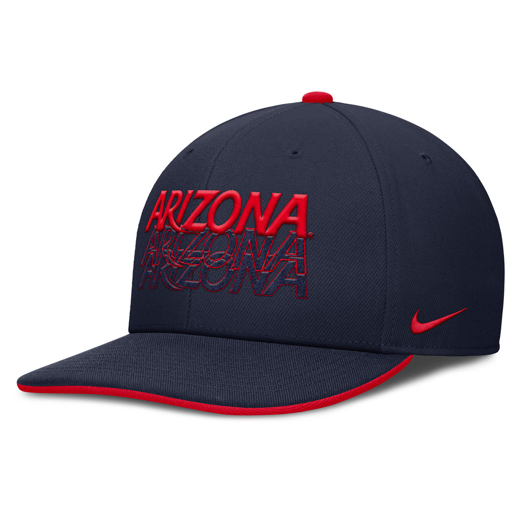 NCAA Arizona Wildcats Nike Repeat Outline Snapback Hat - Navy