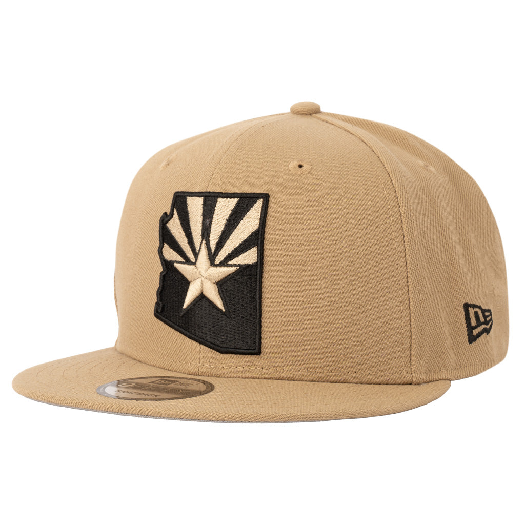 #ALLAZ New Era Mocha 9FIFTY Snapback Hat - Khaki