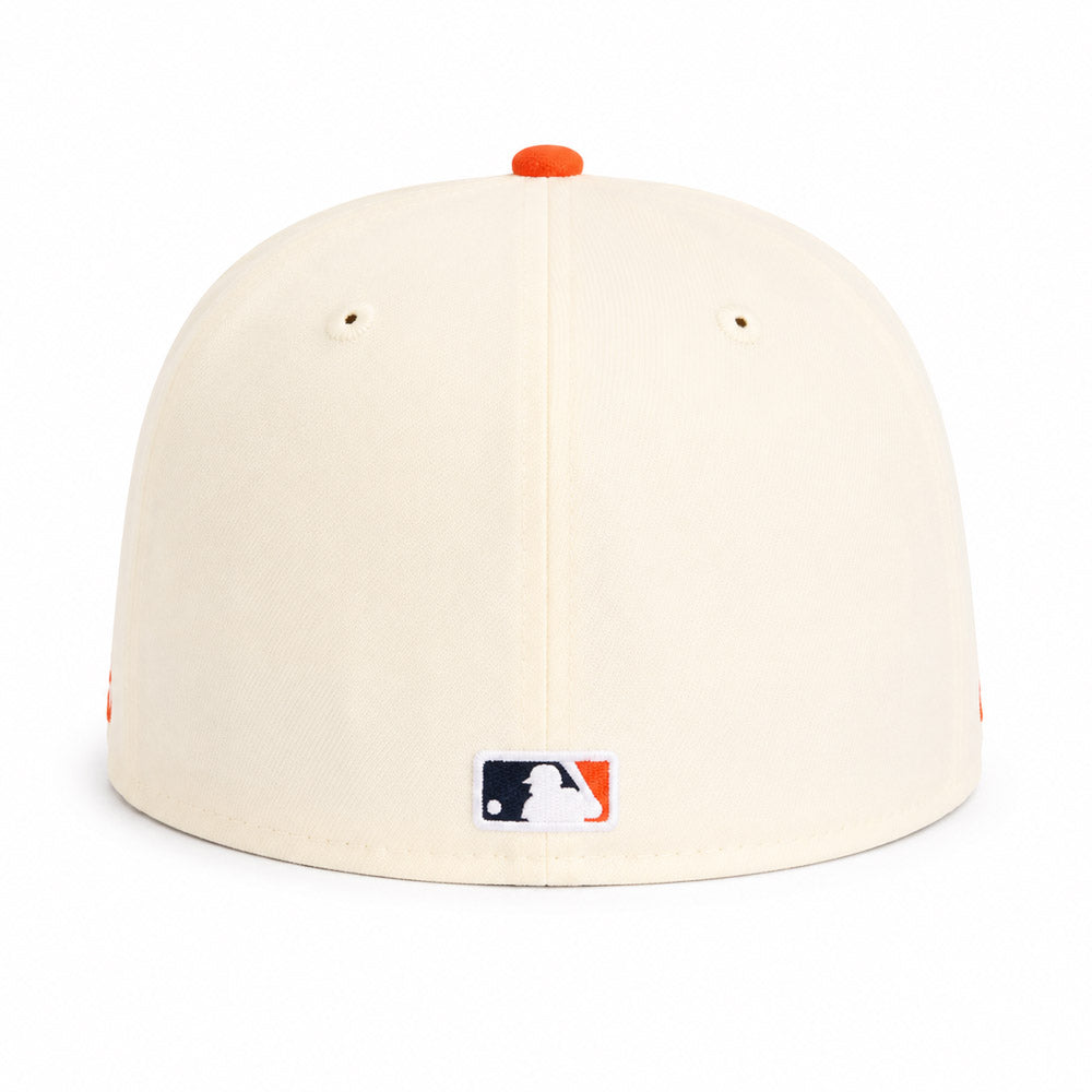 MLB Houston Astros New Era Two-Tone Summer Flower 59FIFTY Fitted Hat - Cream
