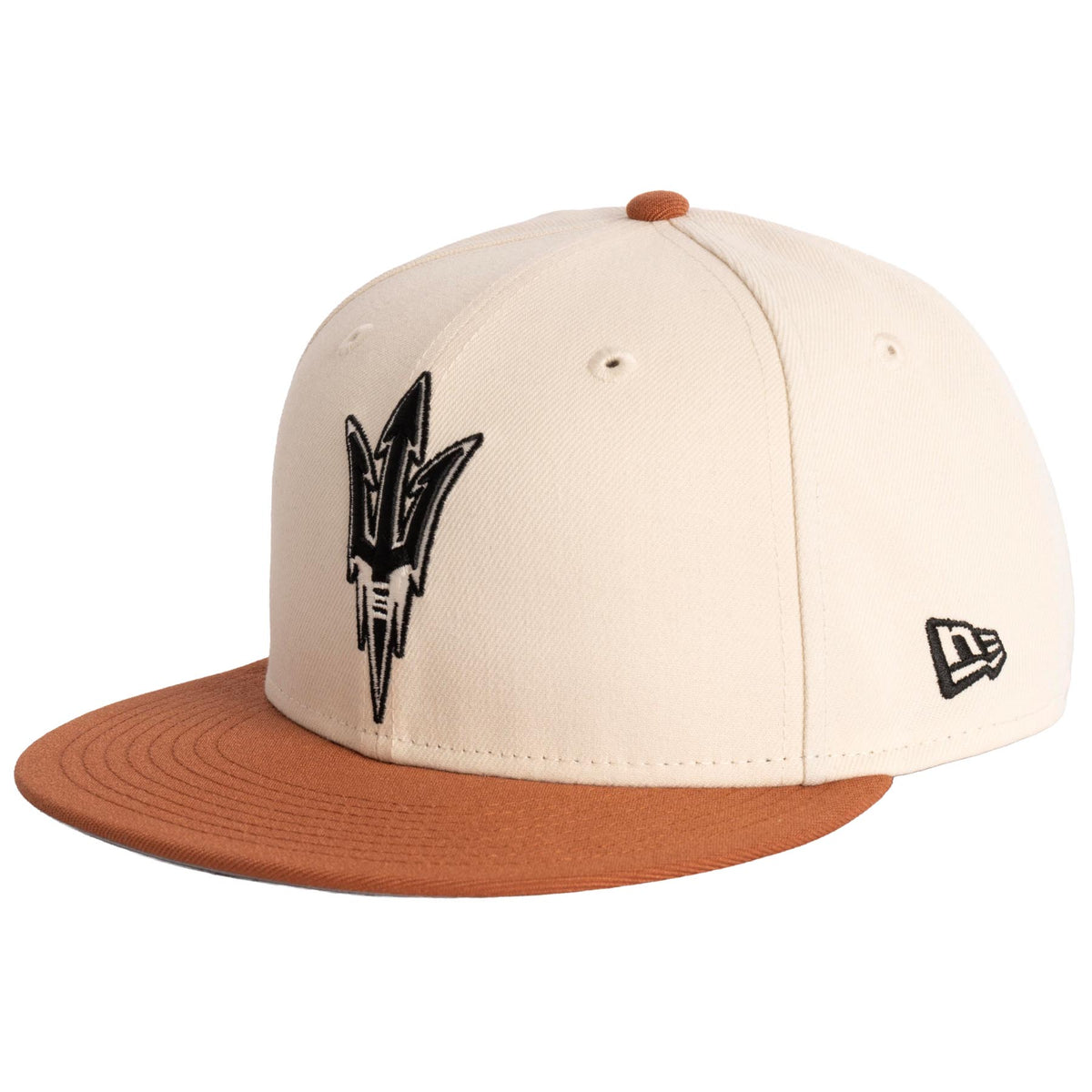 NCAA Arizona State Sun Devils New Era Fieldstone 9FIFTY Snapback Hat- Light Cream
