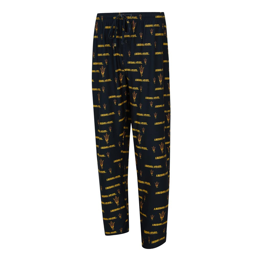 NCAA Arizona State Sun Devils Concepts Sport Mosaic All Over Print PJ Pants - Black