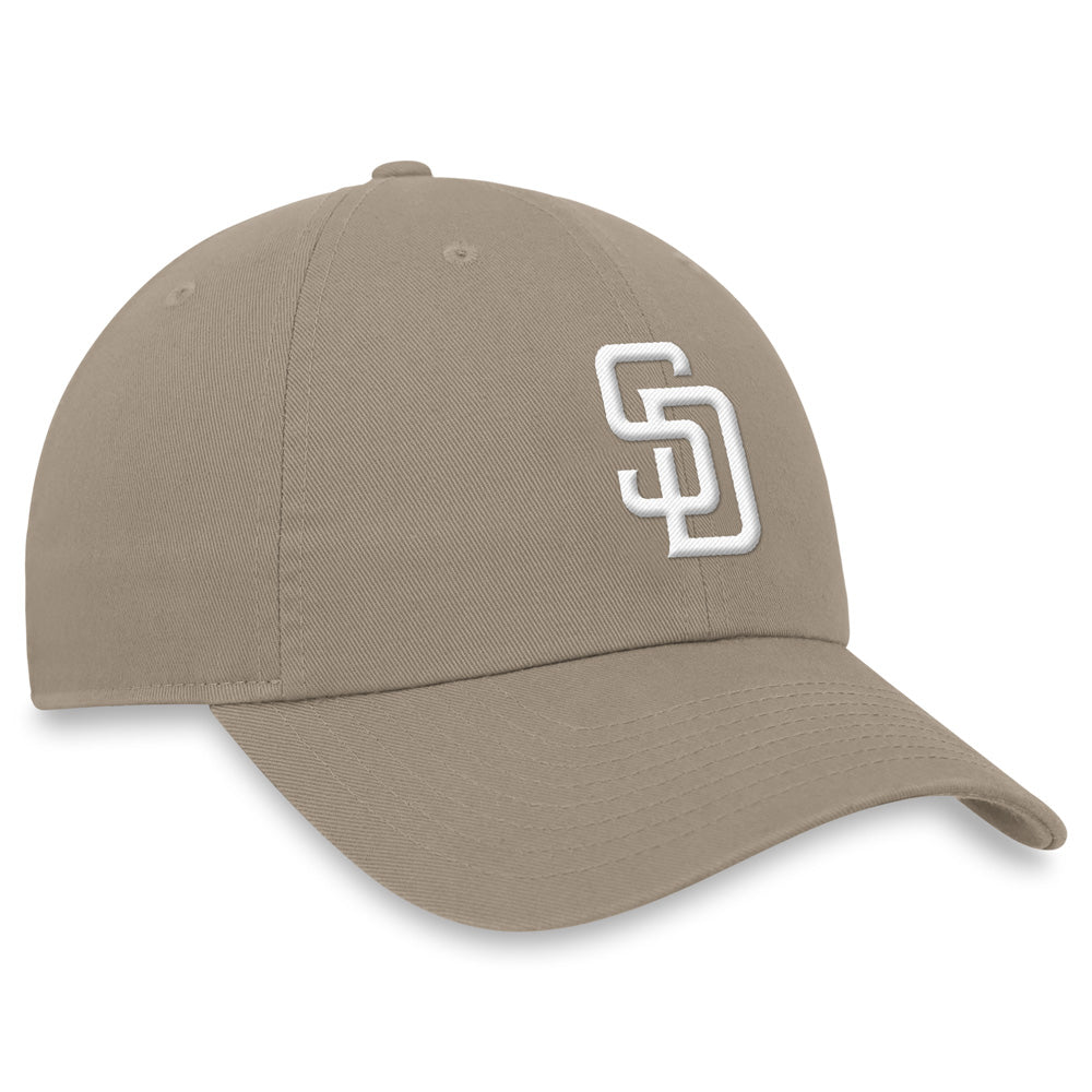 MLB San Diego Padres Nike White Logo Adjustable Hat - Tan