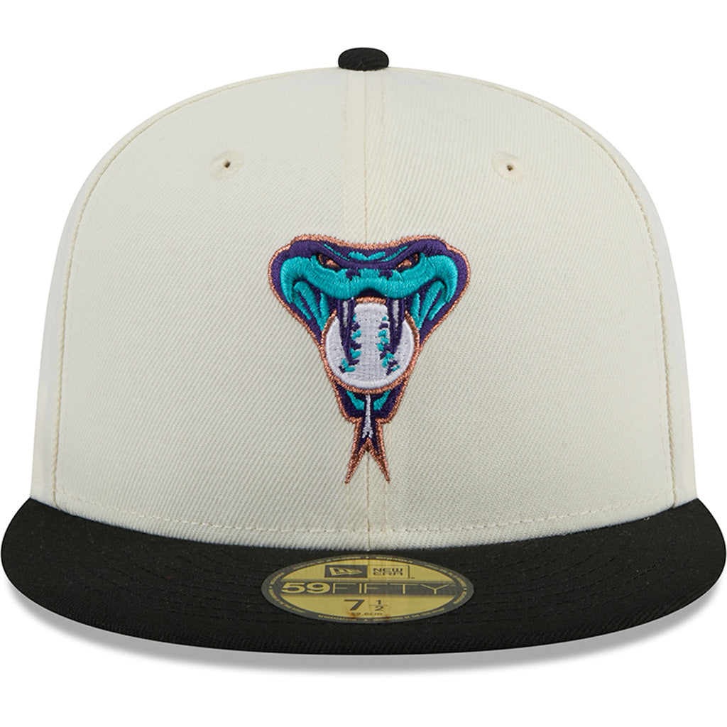 MLB Arizona Diamondbacks New Era Two-Tone Chrome OTC 59FIFTY Fitted Hat - Chrome