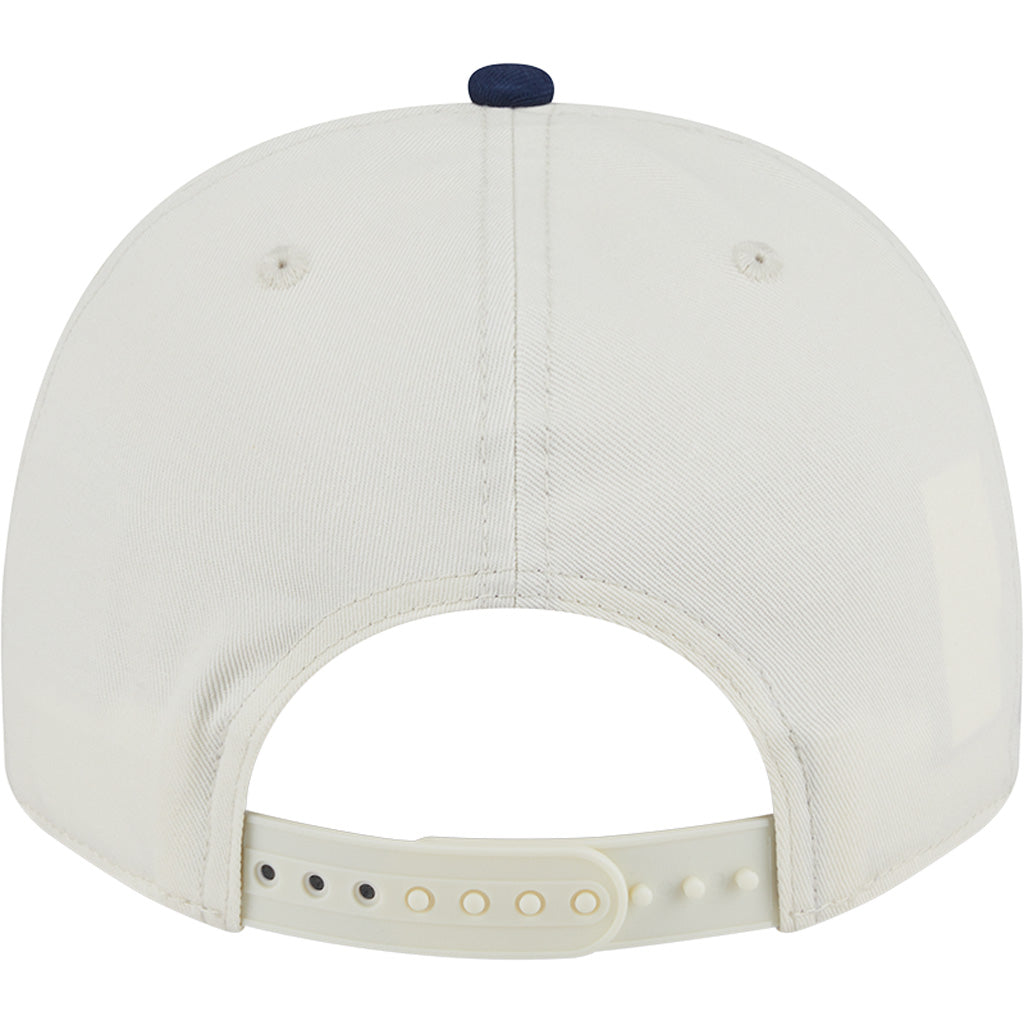 NFL Tennessee Titans New Era Chainstitch Two-Tone 9FIFTY A-Frame Snapback Hat - Cream