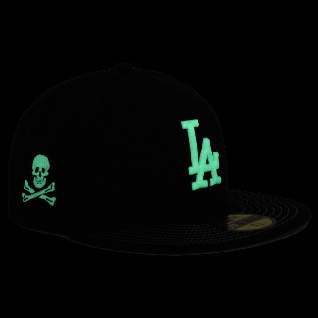 MLB Los Angeles Dodgers New Era Jolly Roger 59FIFTY Fitted Hat - Black