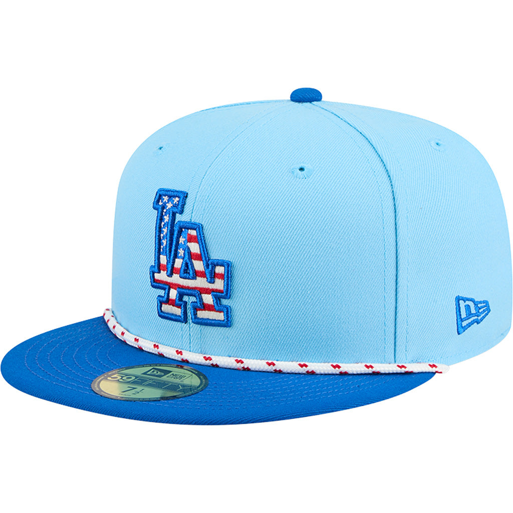 MLB Los Angeles Dodgers New Era 2025 4th of July 59FIFTY Fitted Hat - Blue