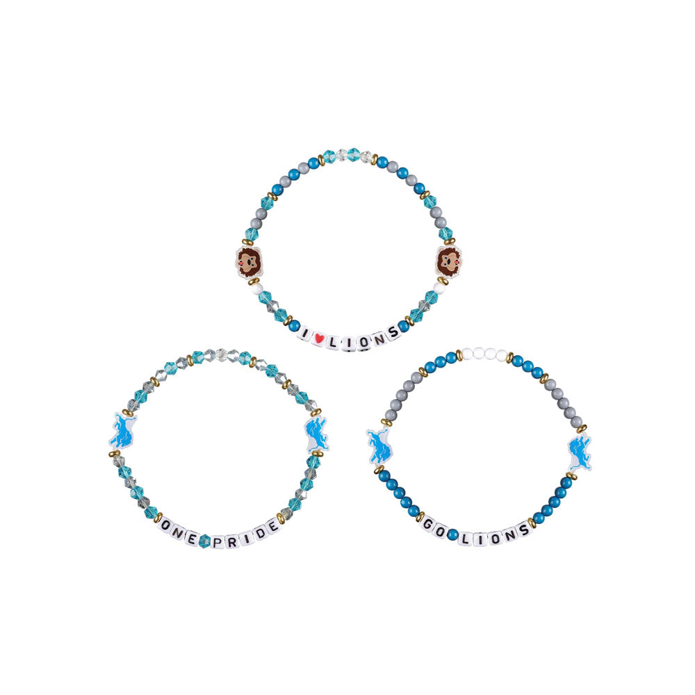 NFL Detroit Lions FOCO 3-Pack Friendship Bracelet