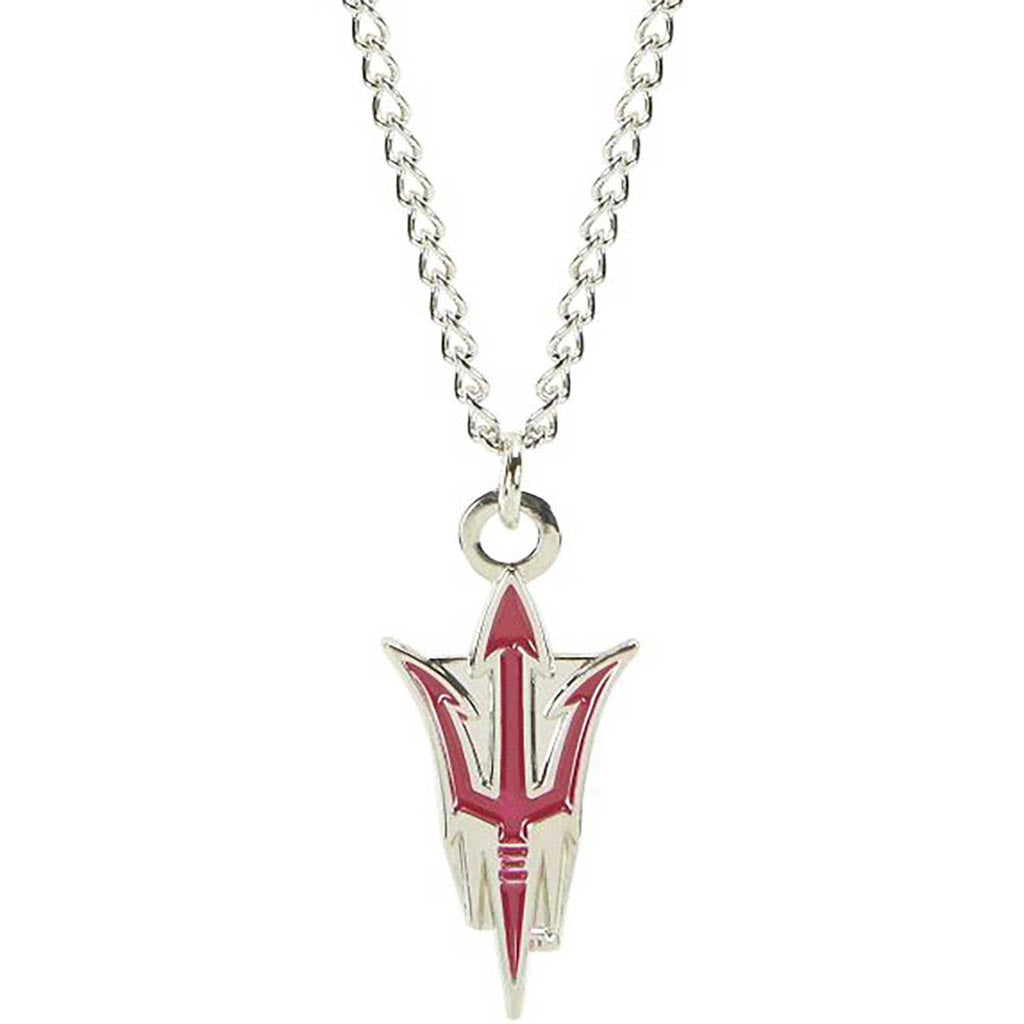 NCAA Arizona State Sun Devils Aminco Logo Necklace - Maroon