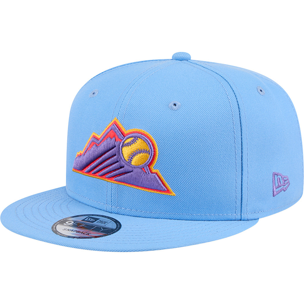 MLB Colorado Rockies New Era 2025 City Connect 9FIFTY Snapback Hat - Light Blue
