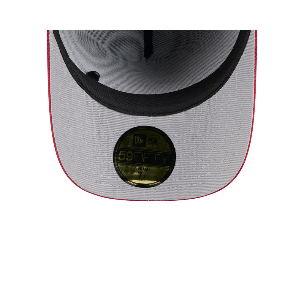 NFL Arizona Cardinals New Era 2025 Draft 59FIFTY A-Frame Fitted Hat - Black