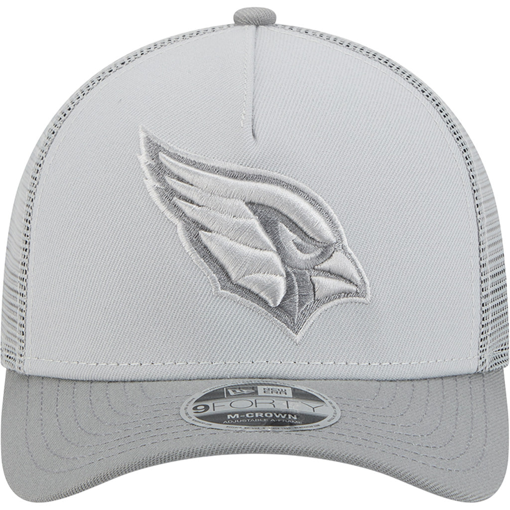NFL Arizona Cardinals New Era Gray Tonal 9FORTY M-Crown Snapback Trucker Hat - Gray
