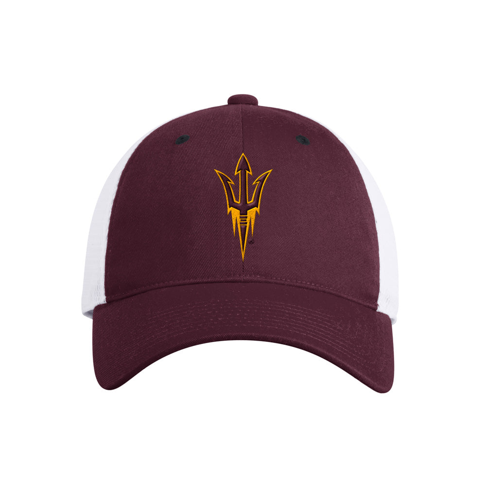 NCAA Arizona State Sun Devils adidas Fork Slouch Trucker Adjustable Hat - Maroon