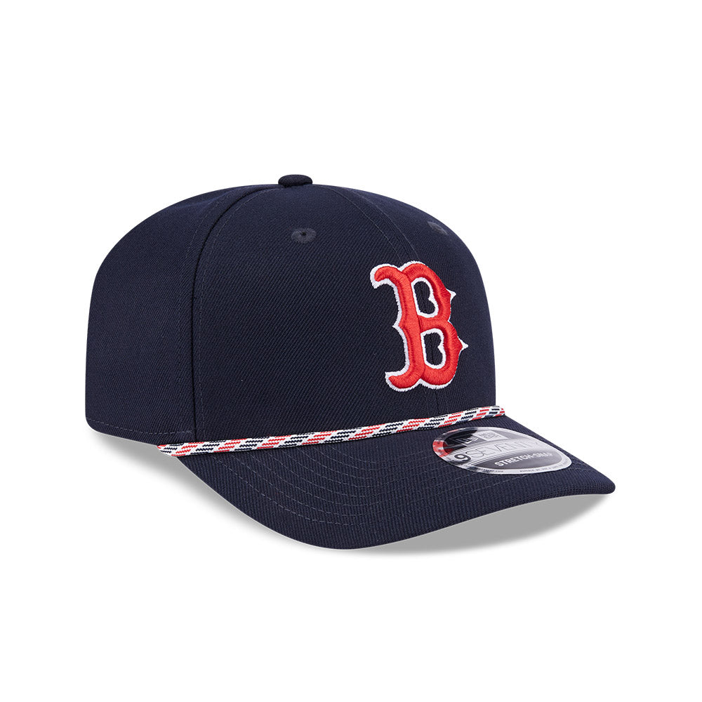 MLB Boston Red Sox New Era Multicolor Rope 9SEVENTY Stretch-Snapback Hat - Navy