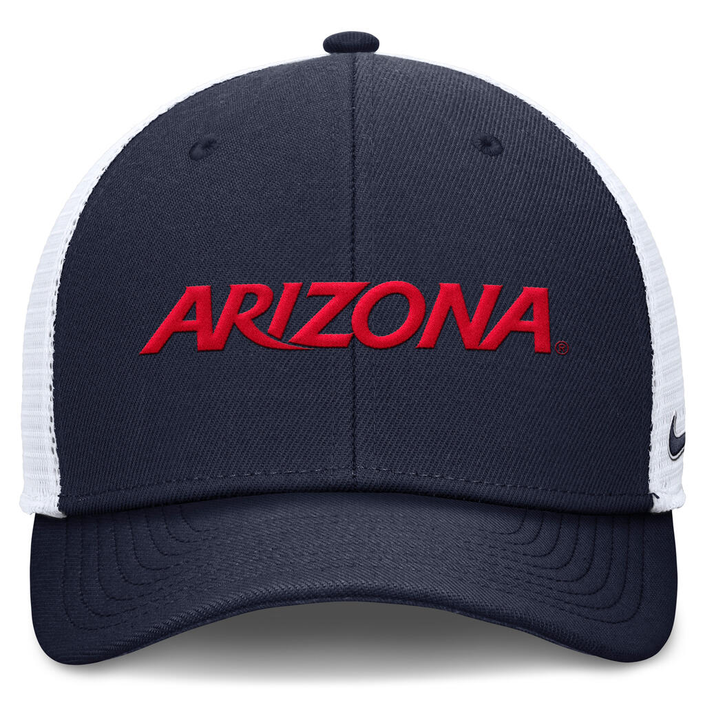 NCAA Arizona Wildcats Nike Wordmark Snapback Trucker Hat - Navy