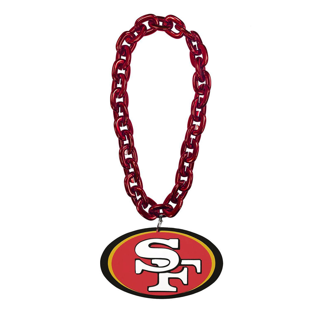 NFL San Francisco 49ers Aminco Large Fan Chain Necklace