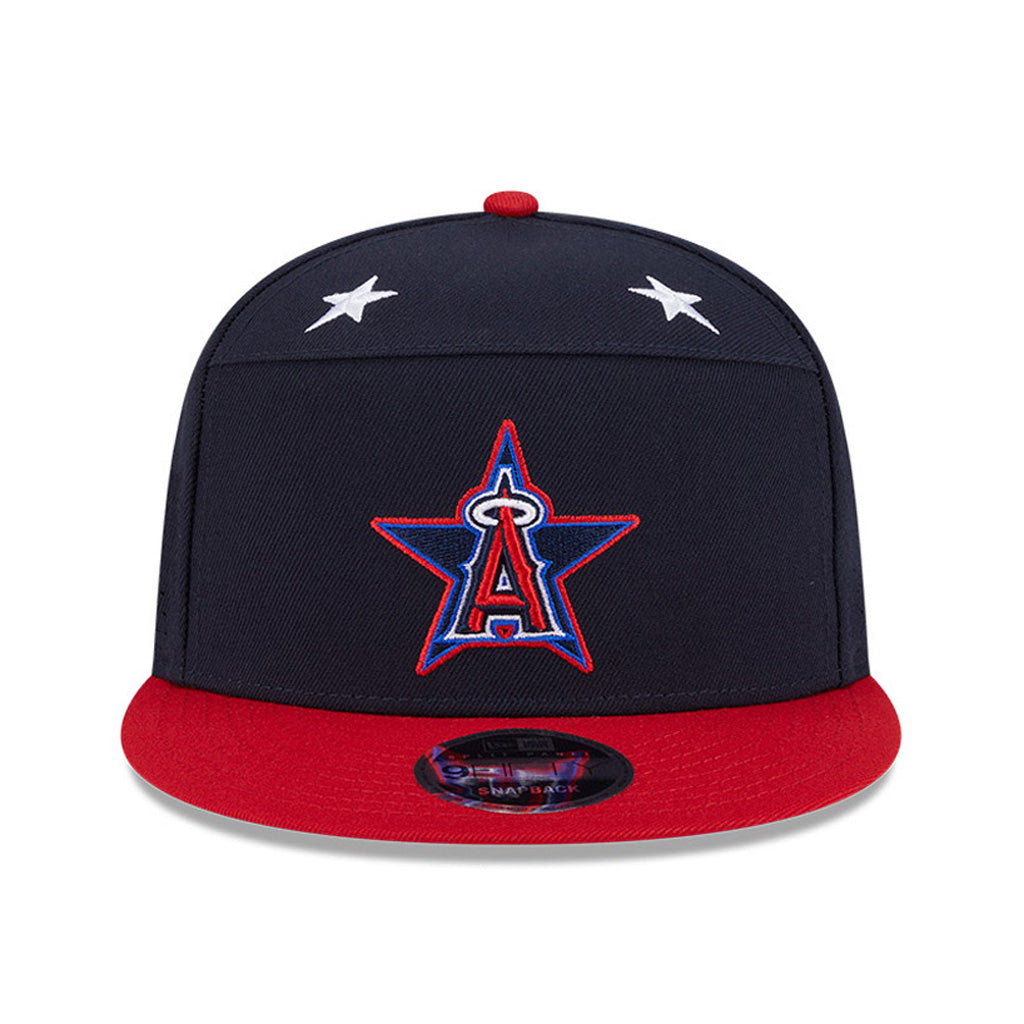 MLB Los Angeles Angels New Era 2025 All Star Game Workout 9FIFTY Split Panel Snapback Hat - Navy