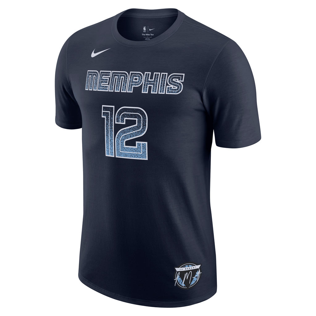 NBA Memphis Grizzlies Ja Morant Nike 2025 Select Series Name & Number T-Shirt - Navy
