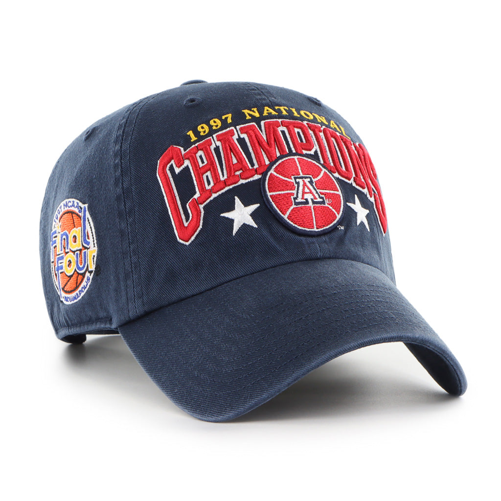 NCAA Arizona Wildcats '47 '97 Title Champ Clean Up Adjustable Hat - Navy