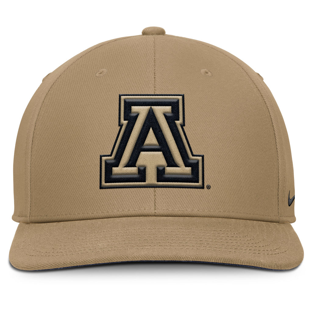 NCAA Arizona Wildcats Nike Tonal Primary Logo Snapback Hat - Khaki