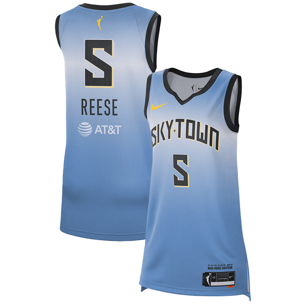 WNBA Chicago Sky Angel Reese Nike Explorer Victory Jersey - Blue