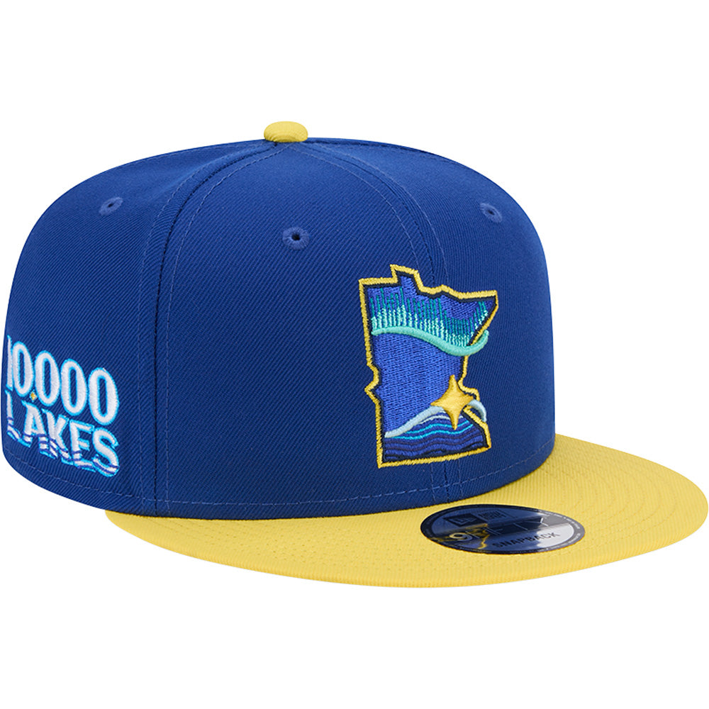 MLB Minnesota Twins New Era City Connect 9FIFTY Snapback Hat - Blue