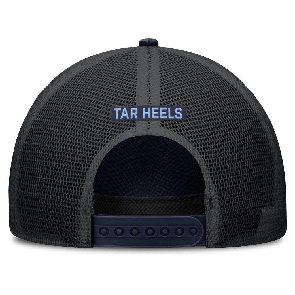 NCAA North Carolina Tar Heels Nike Primary Logo Snapback Trucker Hat - Navy