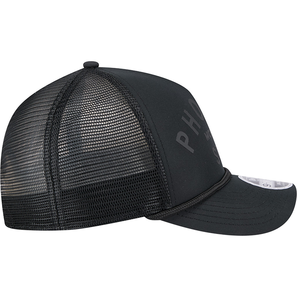 NBA Phoenix Suns New Era Minimalist 9FORTY M-Crown Snapback Trucker Hat - Black