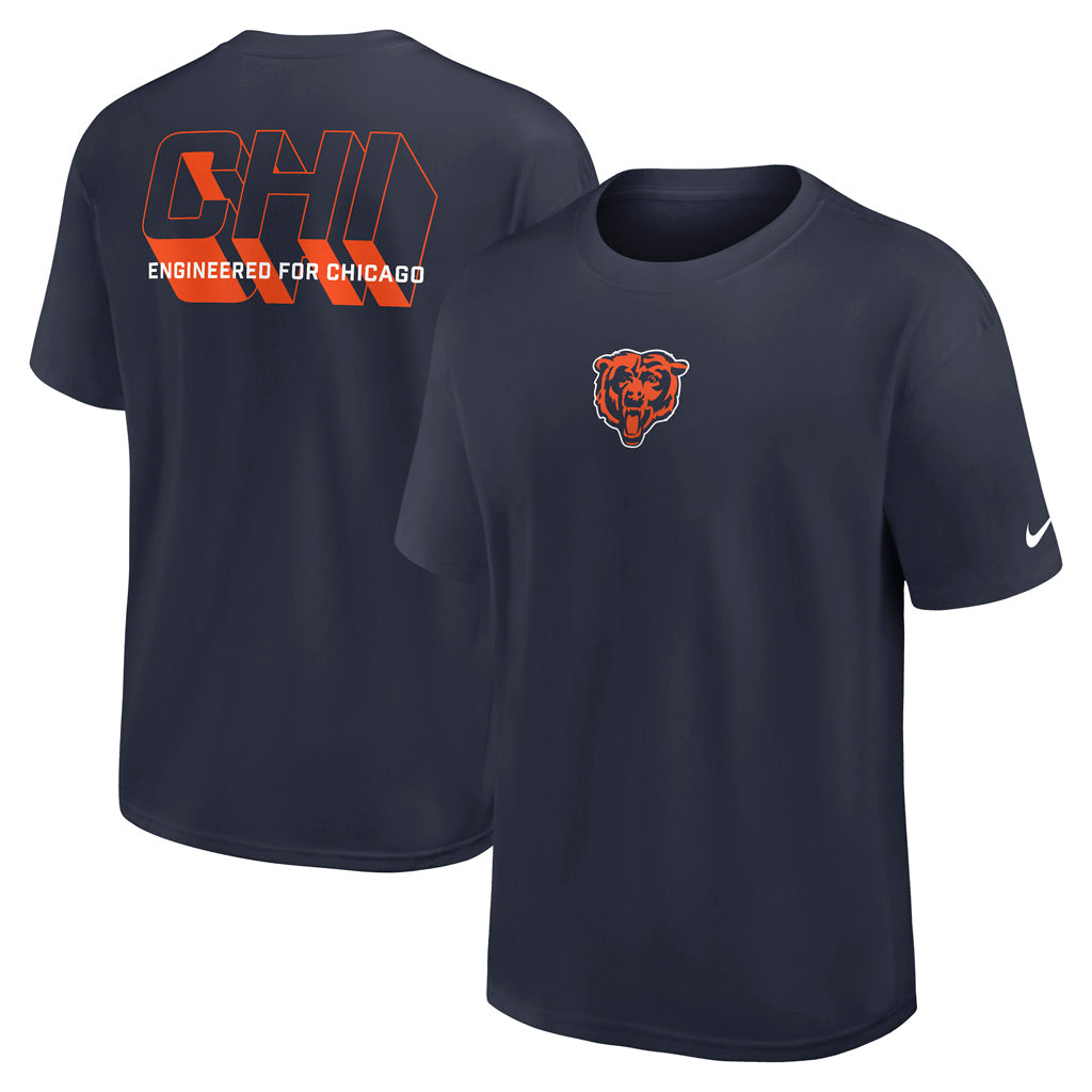 NFL Chicago Bears Nike Essential Heavy Max90 T-Shirt - Navy
