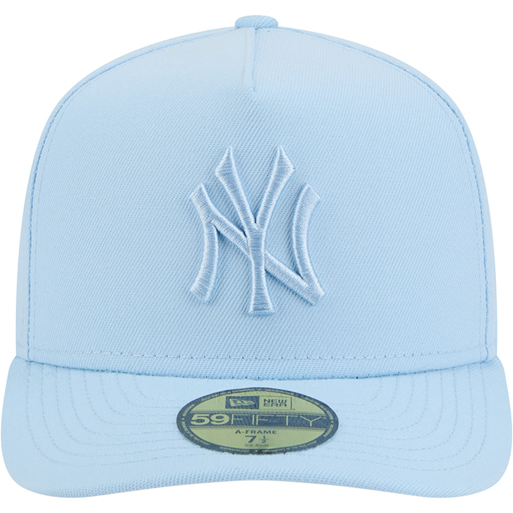 MLB New York Yankees New Era Tonal Blue 59FIFTY A-Frame Fitted Hat - Blue
