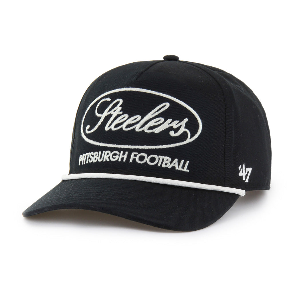 NFL Pittsburgh Steelers '47 Foundational Hitch Snapback Hat - Black