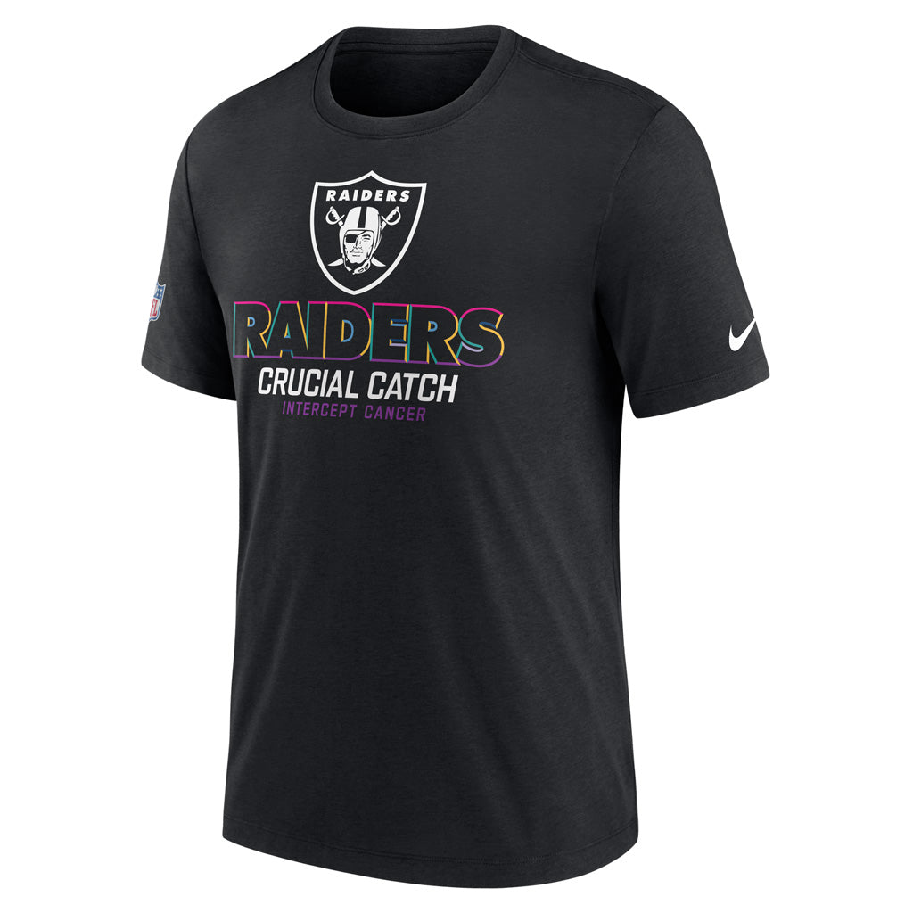 NFL Las Vegas Raiders Nike Crucial Catch Essential T-Shirt - Black