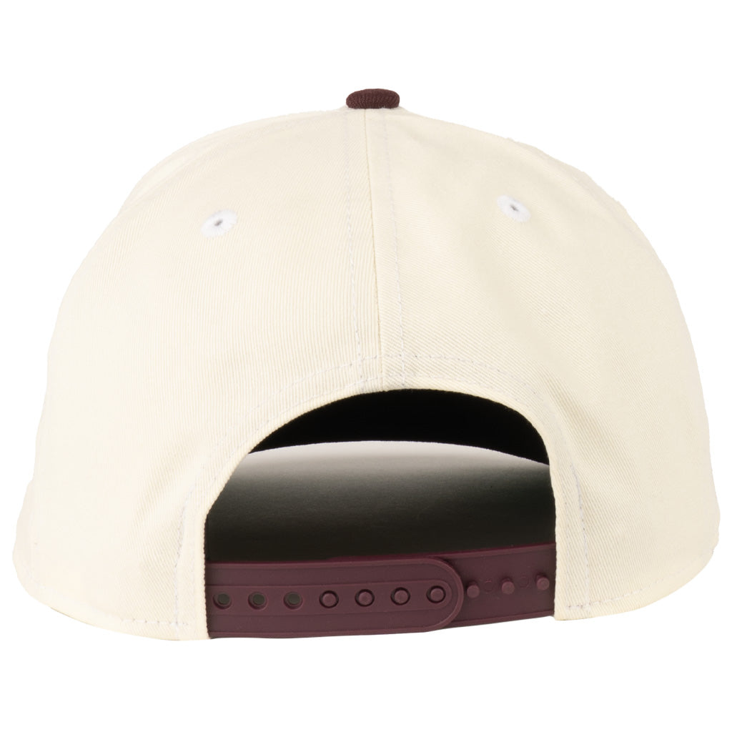 NCAA Arizona State Sun Devils New Era Sparky Two-Tone TC 9FIFTY A-Frame Snapback Hat - Cream