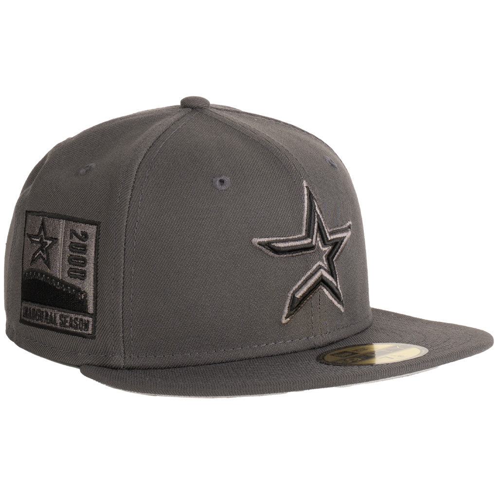 MLB Houston Astros New Era Tonal Graphite 59FIFTY Fitted Hat - Graphite
