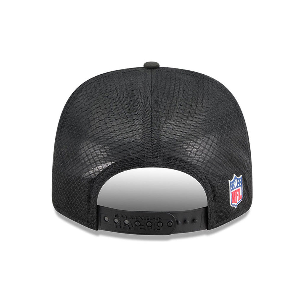 NFL Baltimore Ravens New Era 2025 Sideline 9SEVENTY Stretch-Snapback Hat - Black