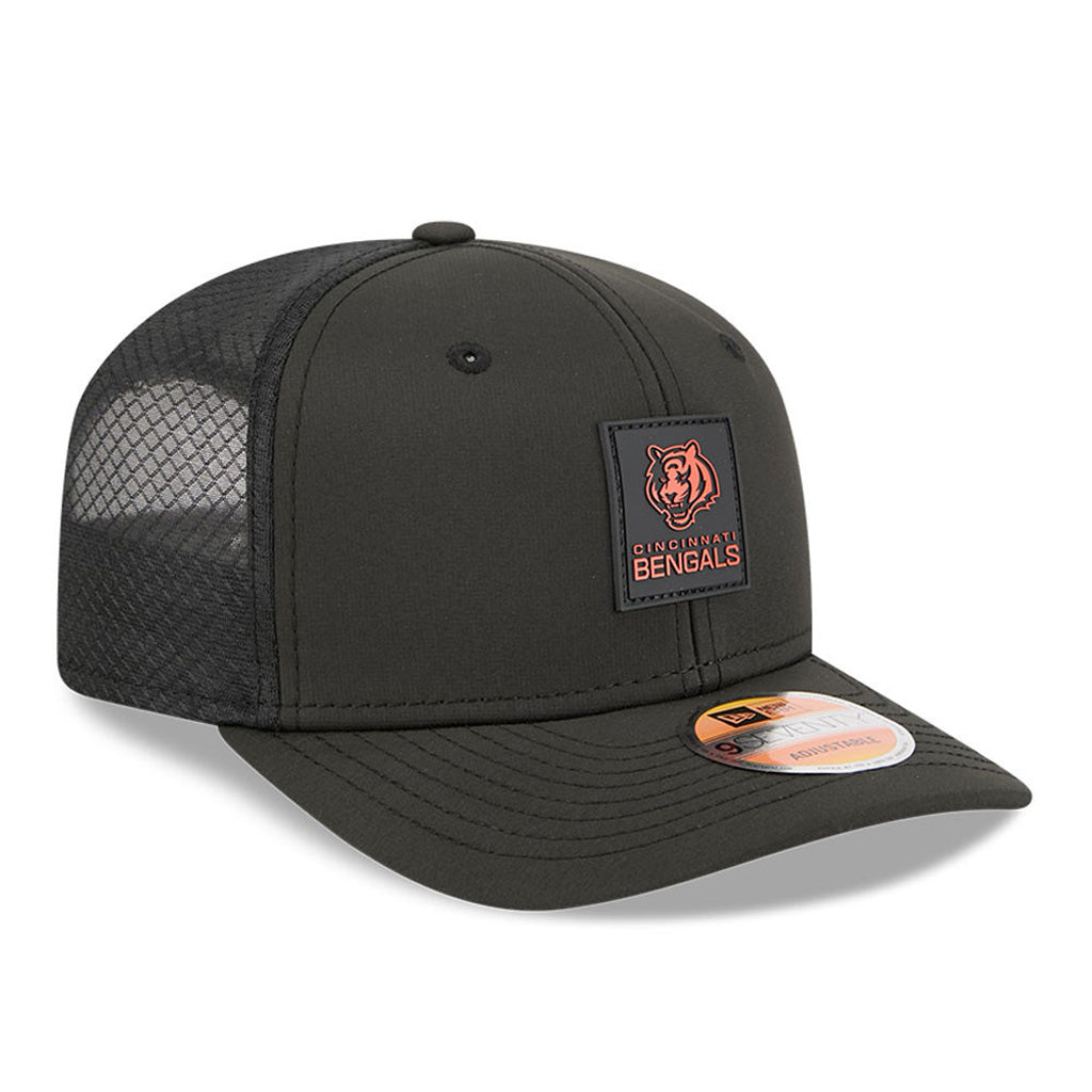 NFL Cincinnati Bengals New Era 2025 Sideline 9SEVENTY Stretch-Snapback Hat - Black
