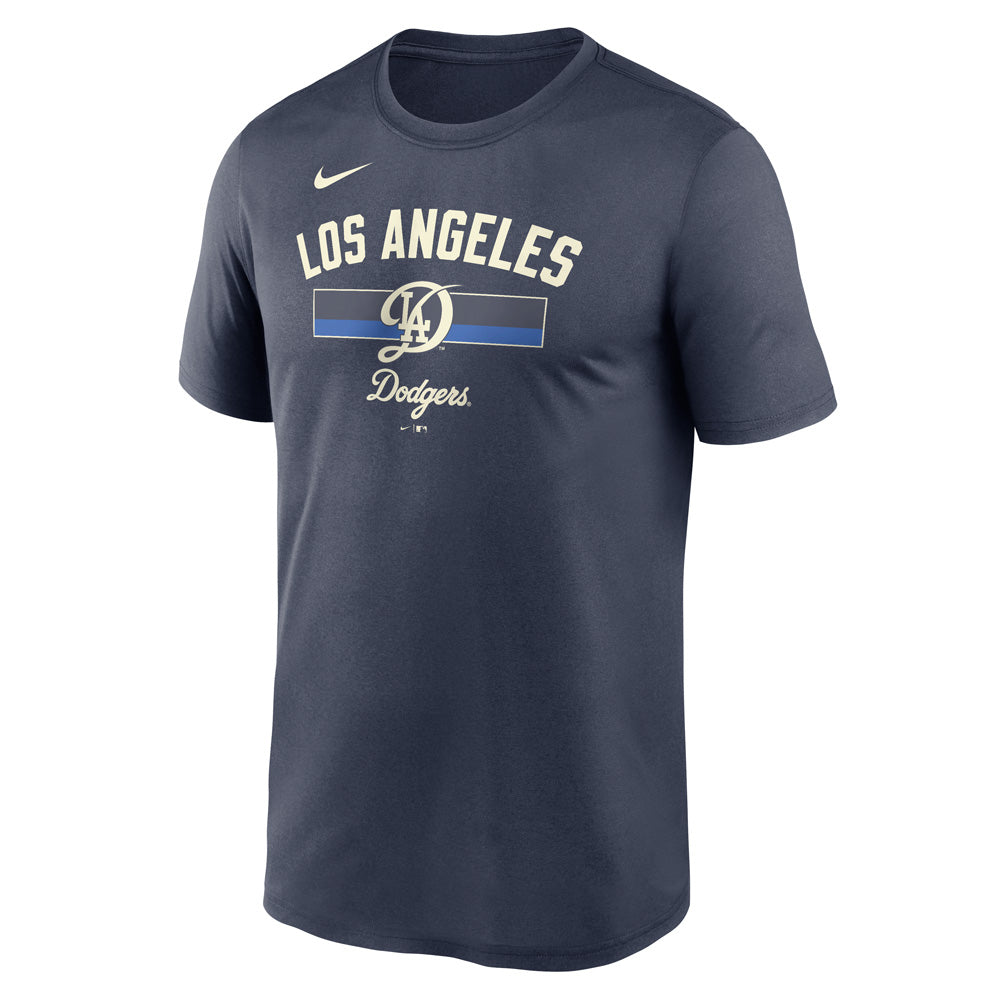 MLB Los Angeles Dodgers Nike City Connect Stack Legend T-Shirt - Navy