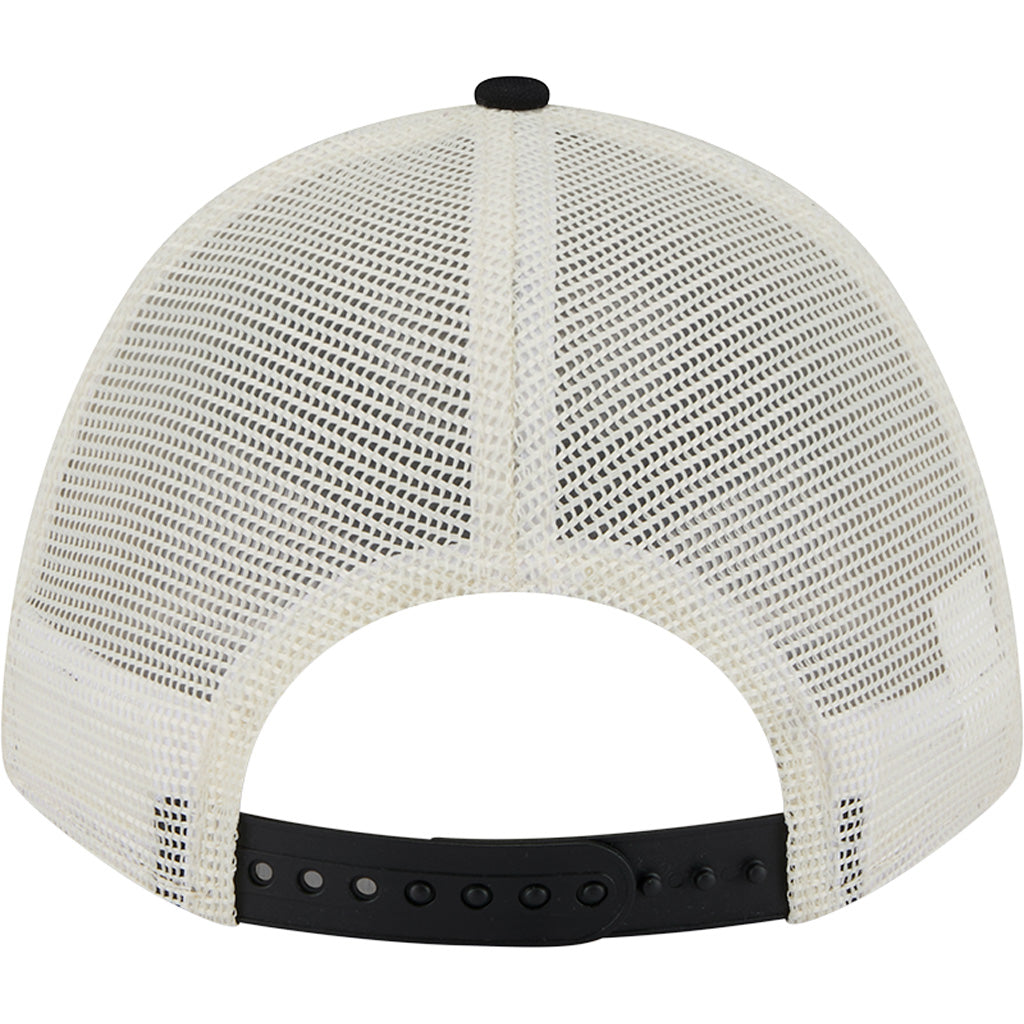 MLB Chicago White Sox New Era Arch Logo 9FORTY M-Crown Snapback Trucker Hat - Chrome