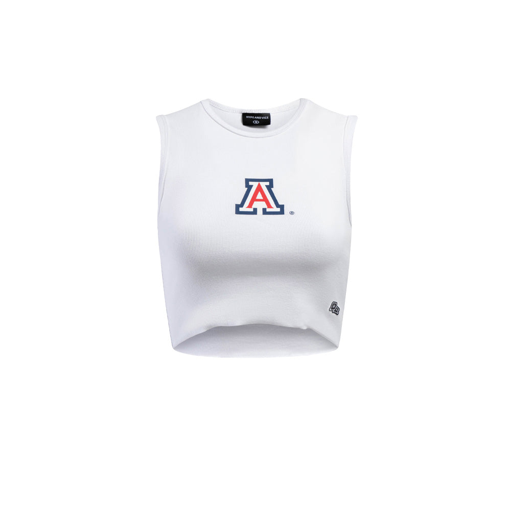 NCAA Arizona Wildcats Women's Hype & Vice Cutoff Tank Top