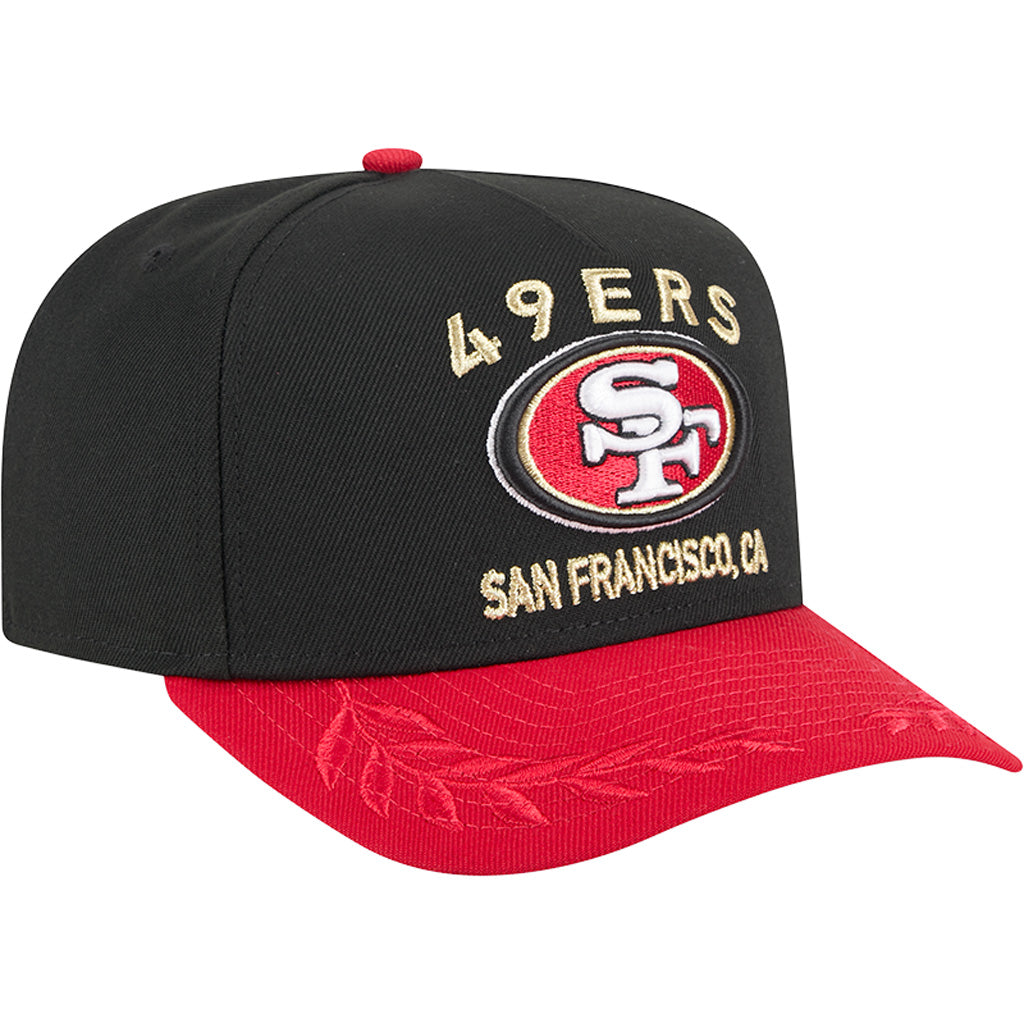NFL San Francisco 49ers New Era 2025 Draft 9FIFTY A-Frame Hat - Black