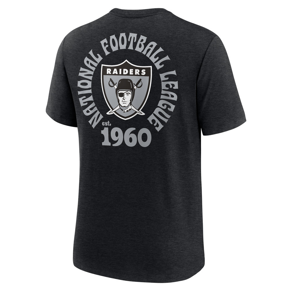 NFL Las Vegas Raiders Nike 2-Hit Tri-Blend T-Shirt - Black
