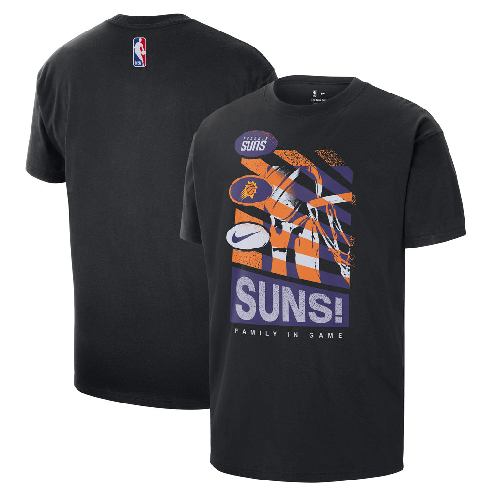 NBA Phoenix Suns Nike 2024/25 Family In The Game T-Shirt - Black