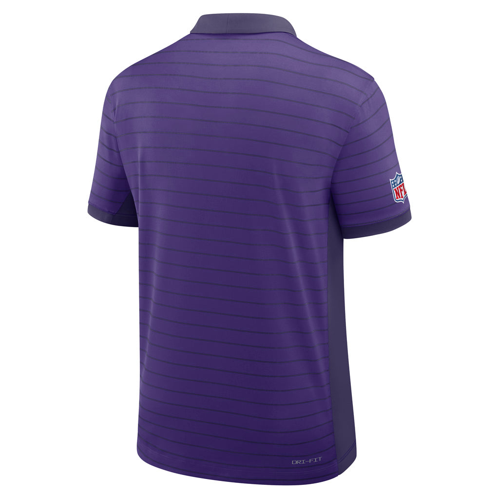 NFL Minnesota Vikings Nike 2025 Dri-Fit Striped Polo - Purple