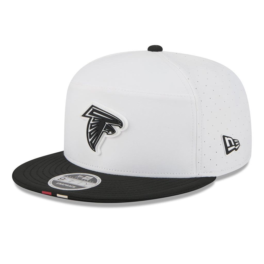 NFL Atlanta Falcons New Era 2025 Training 9FIFTY Split Panel Snapback Hat - White