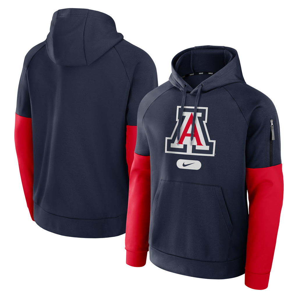 NCAA Arizona Wildcats Nike Fitness Pullover Hoodie - Navy